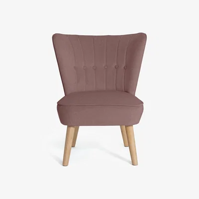 Habitat Habitat Alexis Velvet Cocktail Chair - Pink