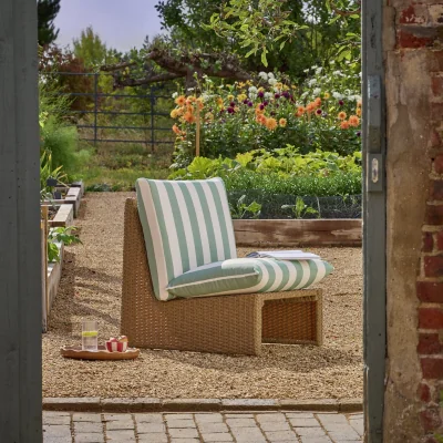 Habitat Habitat Ivy Stripe Rattan Accent Chair
