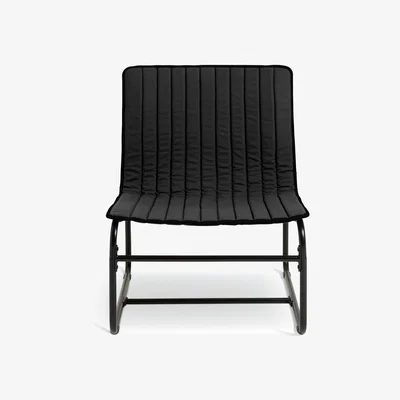 Habitat Habitat Riba Fabric Sling Accent Chair - Charcoal