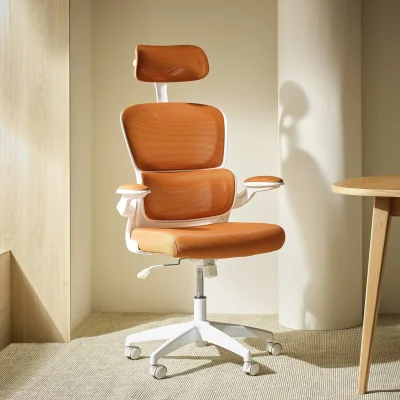 Habitat Habitat Oxley Mesh Plastic Chair - Orange