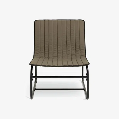 Habitat Habitat Riba Fabric Sling Accent Chair - Khaki