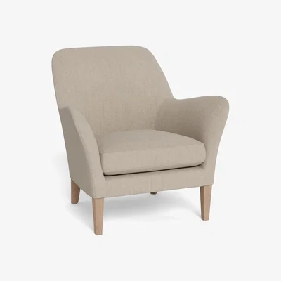Heal's Heal's Wallis Armchair Broad Weave Putty Natural Feet