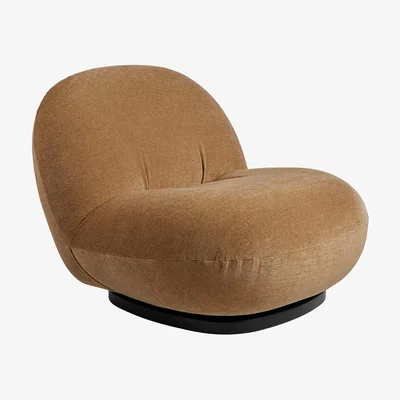 Heal's Gubi Pacha Lounge Chair in Belsueded 003 with Matt Black Base