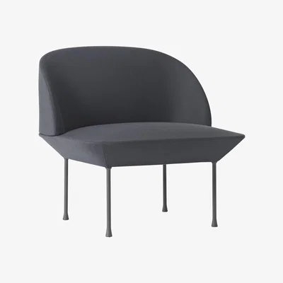 Heal's Muuto Oslo Lounge Chair Steelcut 180 Dark Grey - Heal's UK Furniture