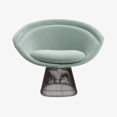 Heal's Knoll The Platner Collection Lounge Chair Eva Velvet - Heal's UK Furniture