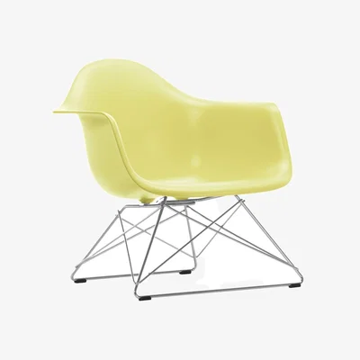 Heal's Vitra Eames LAR Chair RE in Citron with Chrome Base