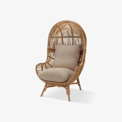 John Lewis Desser Rattan Loft Chair, Natural/Latte