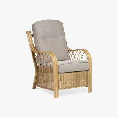 John Lewis Desser Viola Rattan Lounge Chair, Natural