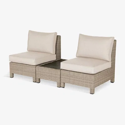 John Lewis KETTLER Palma 2-Seater Low Companion Garden Lounging Set