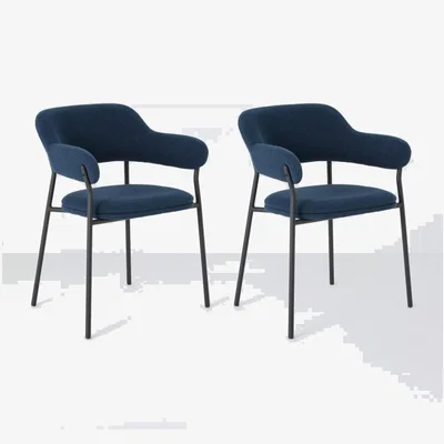 John Lewis John Lewis Wise Dining Armchair, Set of 2, Blue