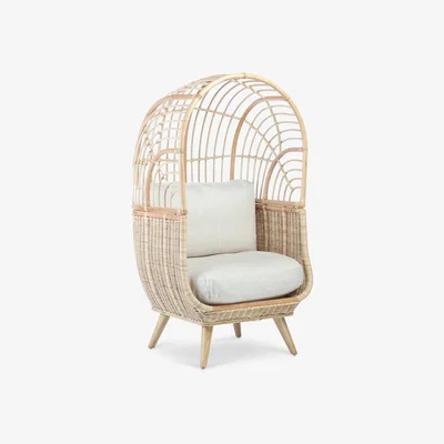 John Lewis Desser Rattan Cocoon Chair, Natural
