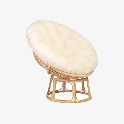 John Lewis Desser Papasan Rattan Chair, White