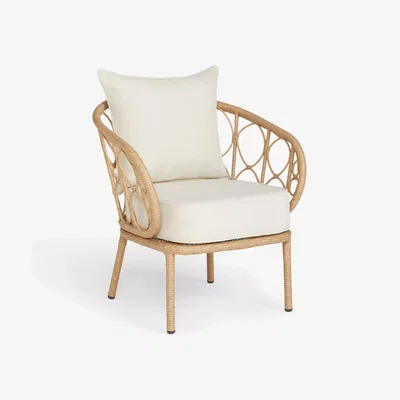 John Lewis John Lewis Infinity Cane Garden Lounge Chair, Natural