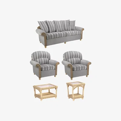 John Lewis Desser Samford Scatterback Rattan 5-Seater Lounging Table & Chairs Set, Grey
