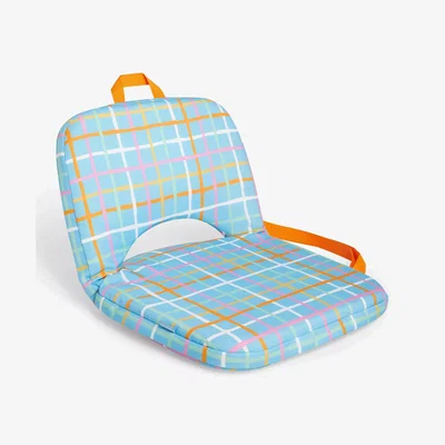 John Lewis John Lewis ANYDAY Grid Picnic Chair, Blue/Multi