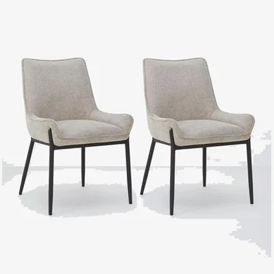 John Lewis John Lewis Calgary Dining Side Chair, Set of 2, Sand