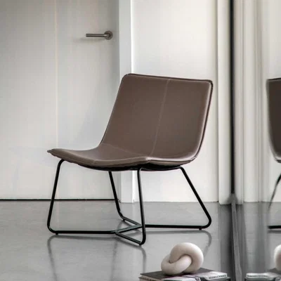 Knees Hawking Lounge Chair - Ember