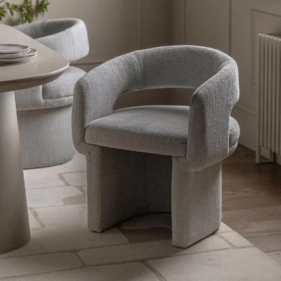 Knees Sloane Dining Chair - Grey Boucle