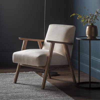 Knees Neyland Linen Armchair - Natural