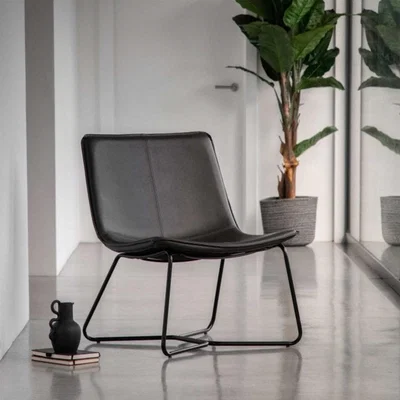 Knees Hawking Lounge Chair - Charcoal