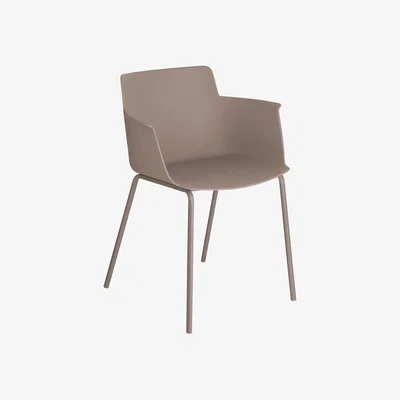 Kave Home Hannia brown chair with arms