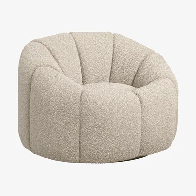 La Redoute Kao Boucle Swivel Accent Chair