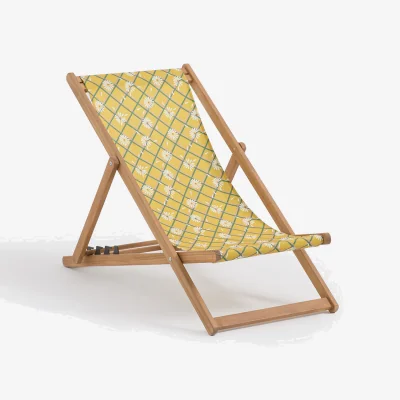 La Redoute Folding Chair in Oiled Acacia Marguerite