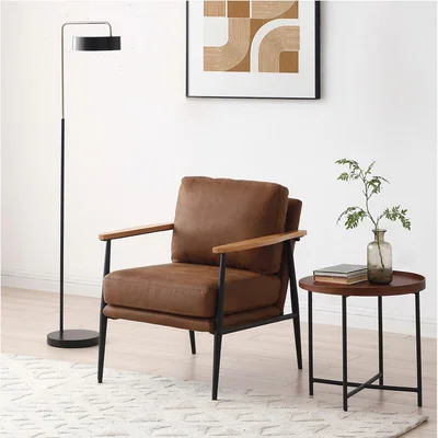 La Redoute Tony Distressed Faux Leather Armchair