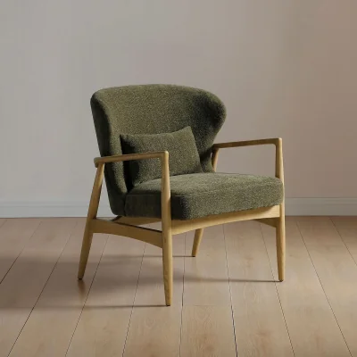 La Redoute Myles Textured Chenille Accent Chair
