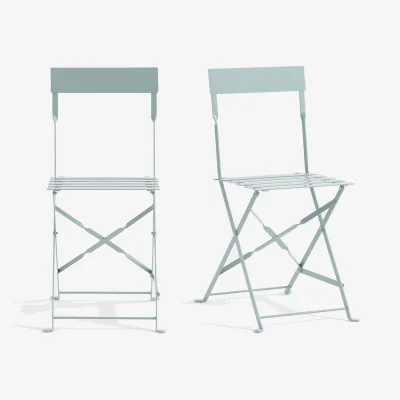 La Redoute Set of 2 Ozevan Folding Metal Chairs