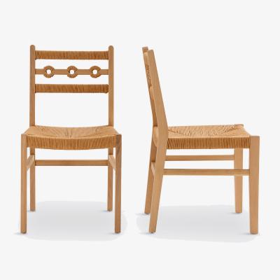 La Redoute Set of 2 Menorca Oak and Braiding Chairs