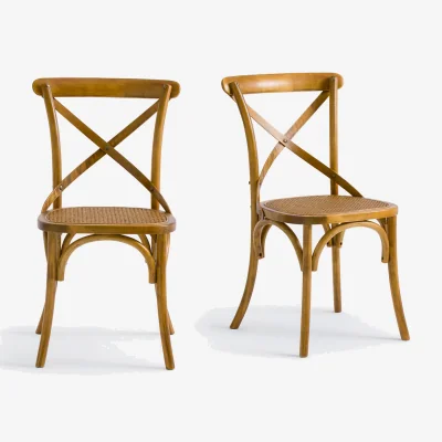 La Redoute Set of 2 Cedak Wood Chairs