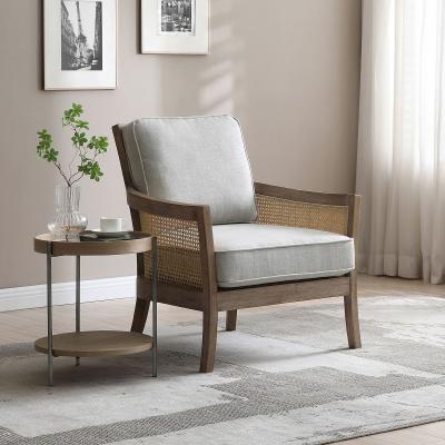 La Redoute Cecily Vintage Linen Rattan Chair