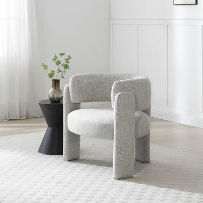 La Redoute Ayana Sculptural Textured Weave Accent Chair