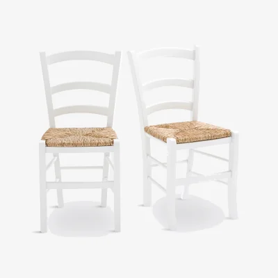 La Redoute Set of 2 Perrine Farmhouse Chairs in Solid Beech