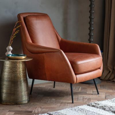 La Redoute Bodh Retro Leather Armchair