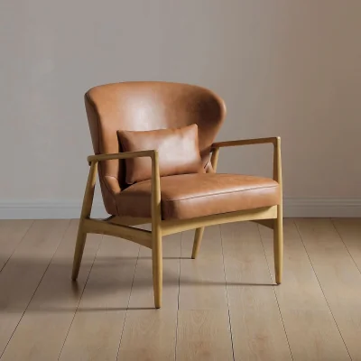 La Redoute Myles Leather Accent Chair