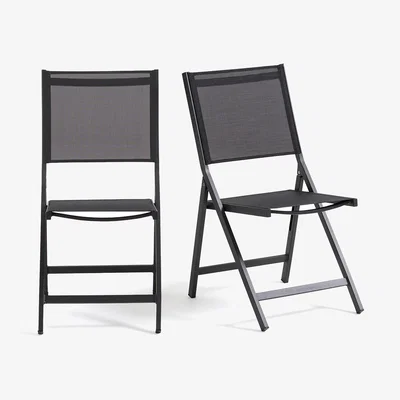 La Redoute Set of 2 Zory Aluminium Folding Chairs
