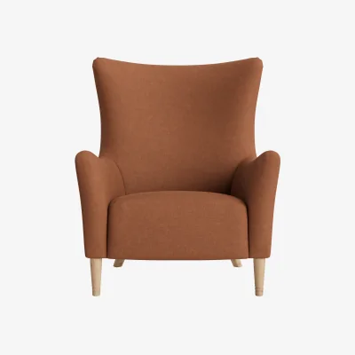 Loaf Clubbins Accent Chair (Cinnamon Bun Clever Linen)