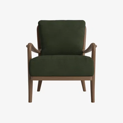 Loaf Easins Accent Chair (Woody Walk Clever Cotton, Dark Oak)