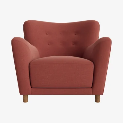 Loaf Chillback Accent Chair (Summer Pudding Clever Linen)
