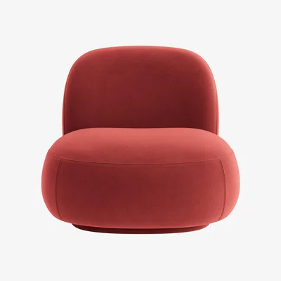 Loaf Dumpling Accent Chair in Rocking Horse Clever Velvet