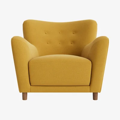 Loaf Chillback Accent Chair (Butter Drip Clever Linen)