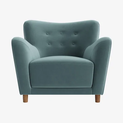 Loaf Chillback Accent Chair (Beach Ball Clever Velvet)