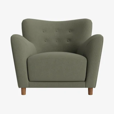 Loaf Chillback Accent Chair (Sage Sprig Clever Slubby Cotton)