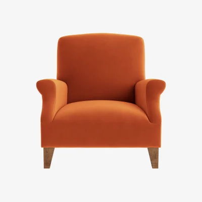 Loaf Slowback Accent Chair (Bobbing Buoy Clever Velvet)
