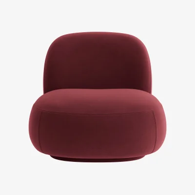 Loaf Dumpling Accent Chair (Drenched Damsons Clever Velvet)