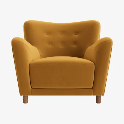 Loaf Chillback Accent Chair (Butterscotch Clever Velvet)