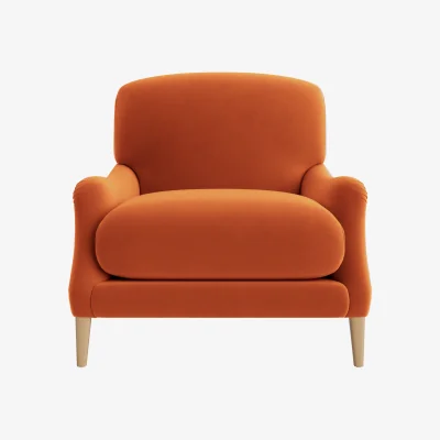 Loaf Chin Chin Accent Chair (Bobbing Buoy Clever Velvet)