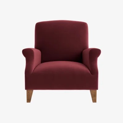 Loaf Slowback Accent Chair (Drenched Damsons Clever Velvet)